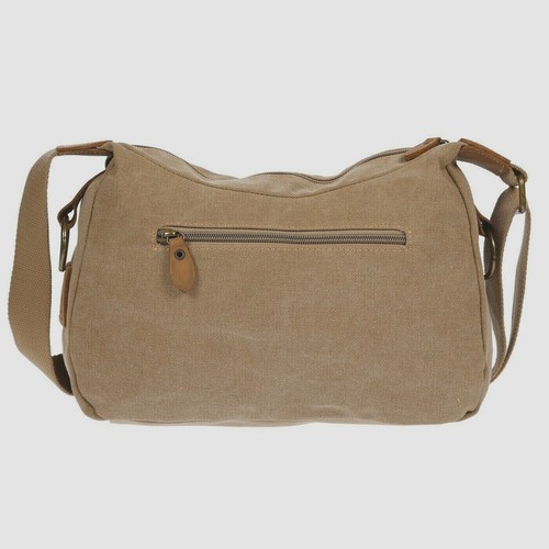 Canvas damen leder handtasche - leder,